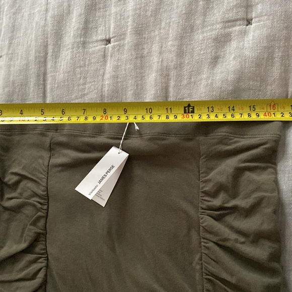 NWT James Perse khaki green cotton skirt size 3 fits L-XL - Picture 6 of 6